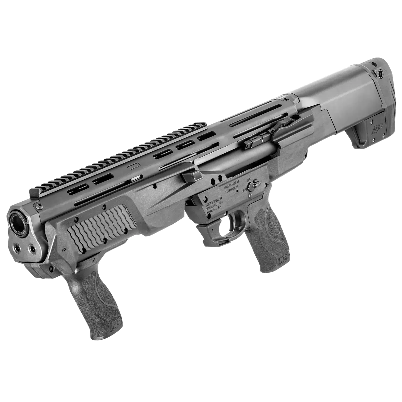 Smith & Wesson M&P®12 Bullpup Shotgun, fekete, 12GA, pumpás, 19‑inch csőhossz - Image 5